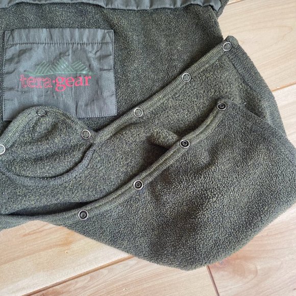 Baby Tera Gear fleece romper forest green cozy size 18 months - Picture 5 of 5